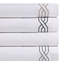 Ensemble de draps 100% coton 1200 fils à broderie géométrique 1200 fils-89966596-89966597