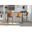 Melendy Upholstered Counter Stool with Metal Frame