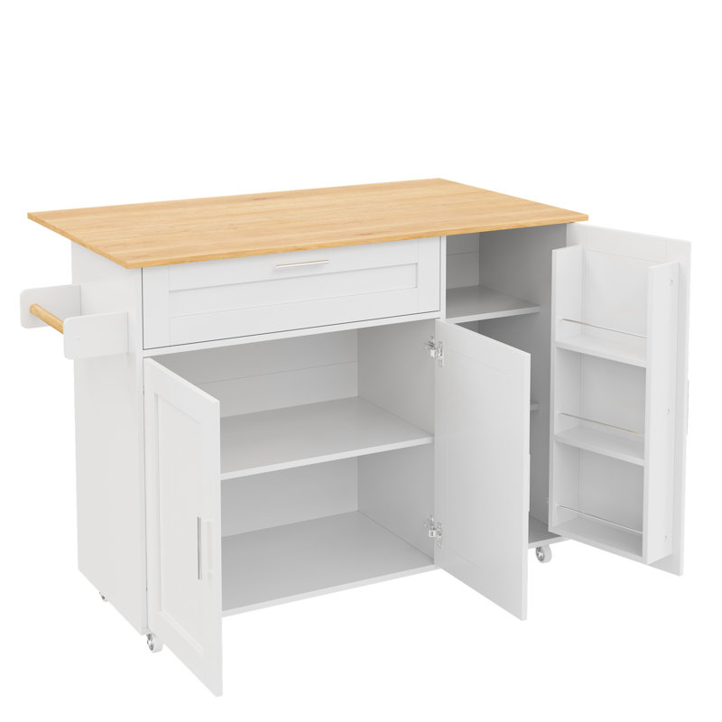 Buell Kitchen Cart, White