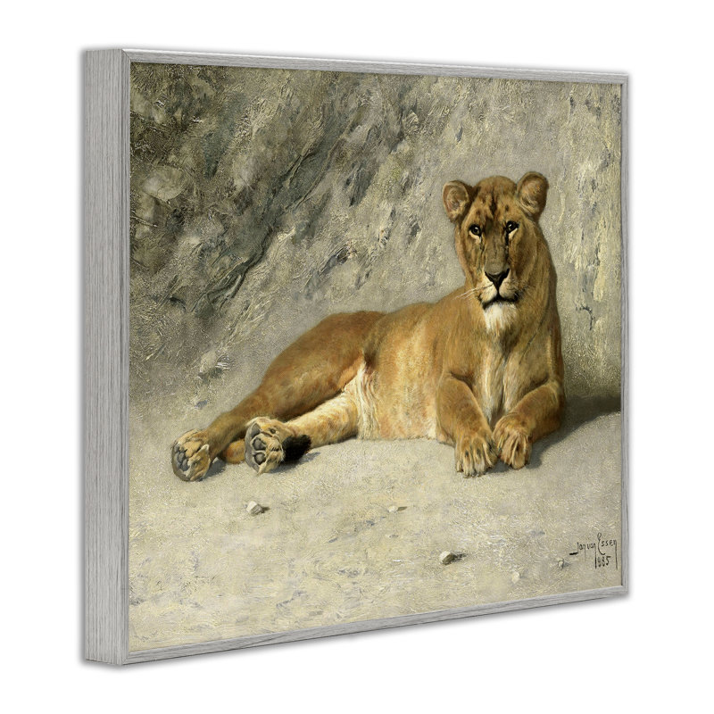 Art protecteur de giclée de lion sauvage par Jan Van Essen, Estampe numérique Farmhouse, H 24 po x l 30 po