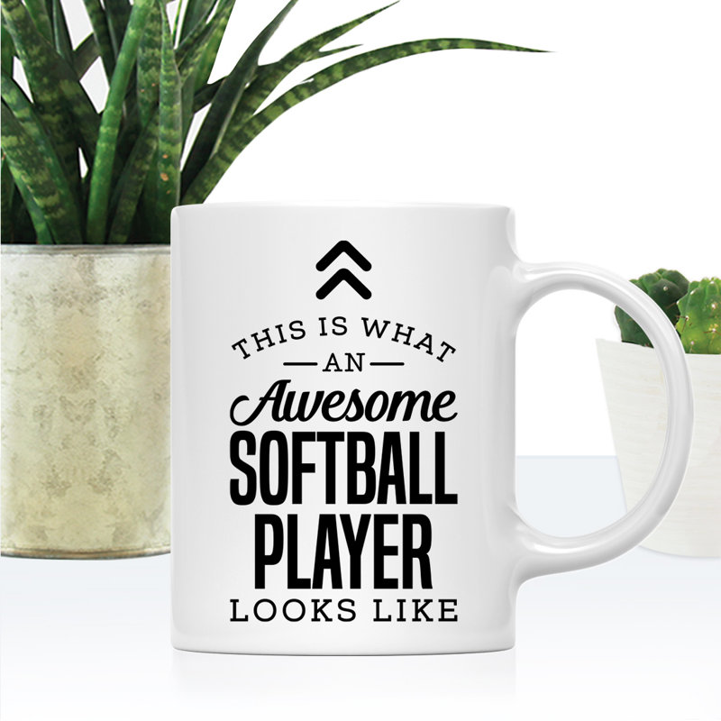 Tasse à thé en céramique, This Is What Awesome, Apparence de joueur de softball