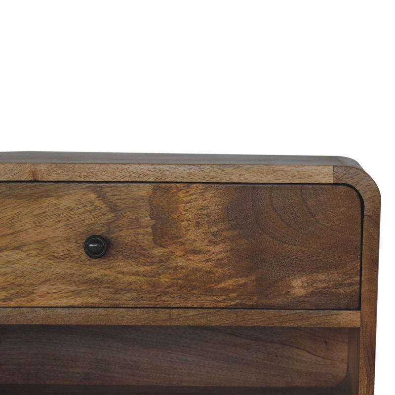 Karlow 21.65'' W Solid Wood Nightstand, Beige