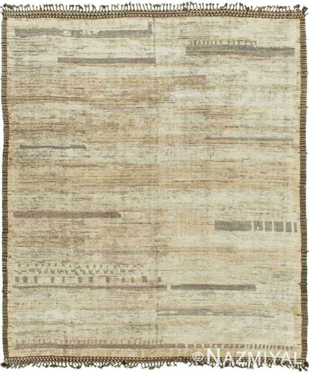 Nazmiyal Collection Earth Tone Modern Distressed Rug | Wayfair