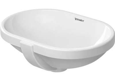 Foster Ceramic Oval Undermount Bathroom Sink with Overflow