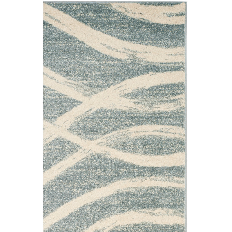 Tapis abstrait Shelva Performance, Rectangulaire 8 pi x 10 pi