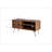 Simple, Modern, Vintage Reclaimed Wood TV Stand With One Cabinet And Two Open Shelves For Living Room, TV Stand
