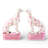 Porcelain Whippet Figurines – Pink Dots (Set of 2)-125969124