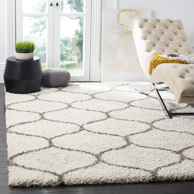 Girault Geometric Shag Area Rug