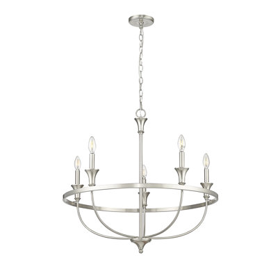 Emery 5 - Light 29.1" Wide Dimmable Classic / Traditional Chandelier