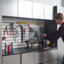 Armoire de garage murale Nova en bois gris métallique Nova Series