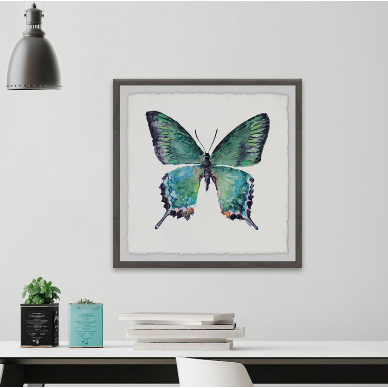 Impression sur papier Aldwell «Watercolor Butterfly» sur papier, H 24 po x l 24 po