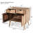 Charming Mango Wood Cabinet With Multiple Storage Options And Modern Design