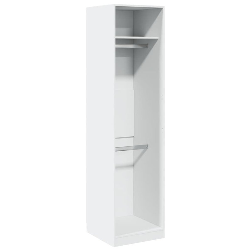 Artressia Manufactured Wood Wardrobe, 50 x 50 x 200 cm, White
