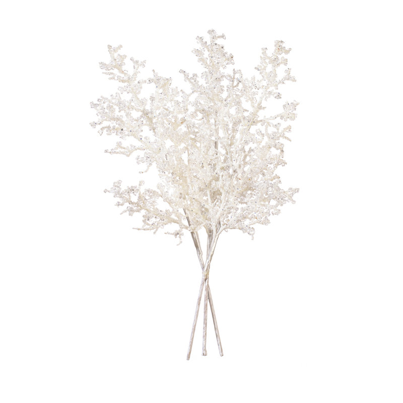 Vickerman 22" Artificial White Ice Spray 3/Bag., White