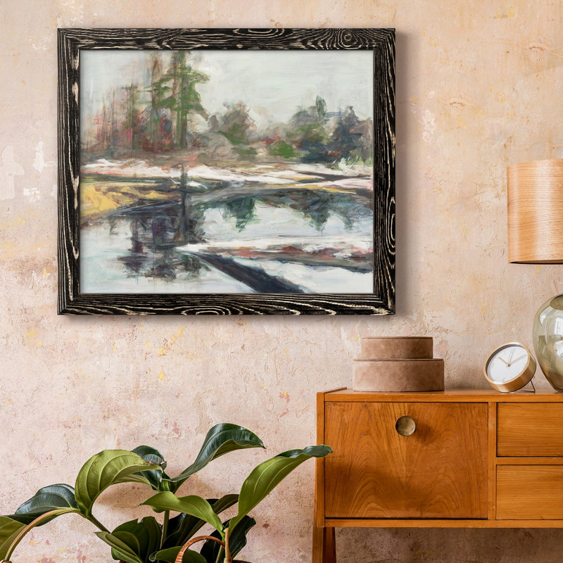 «Quiet Reflection», reproduction sur toile encadrée, Cadre noir, H 24 po x l 18 po x P 1,5 po