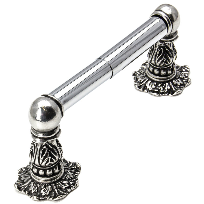 Poteau en tissu d'acanthe de style Renaissance, Argent argent