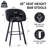 Swivel Upholstered Bar Stools with Back and Arms for Kitchen Island (Set of 4)-1885674164-1905999976-1885674166