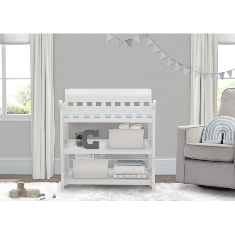 Eclipse Changing Table with Pad, White