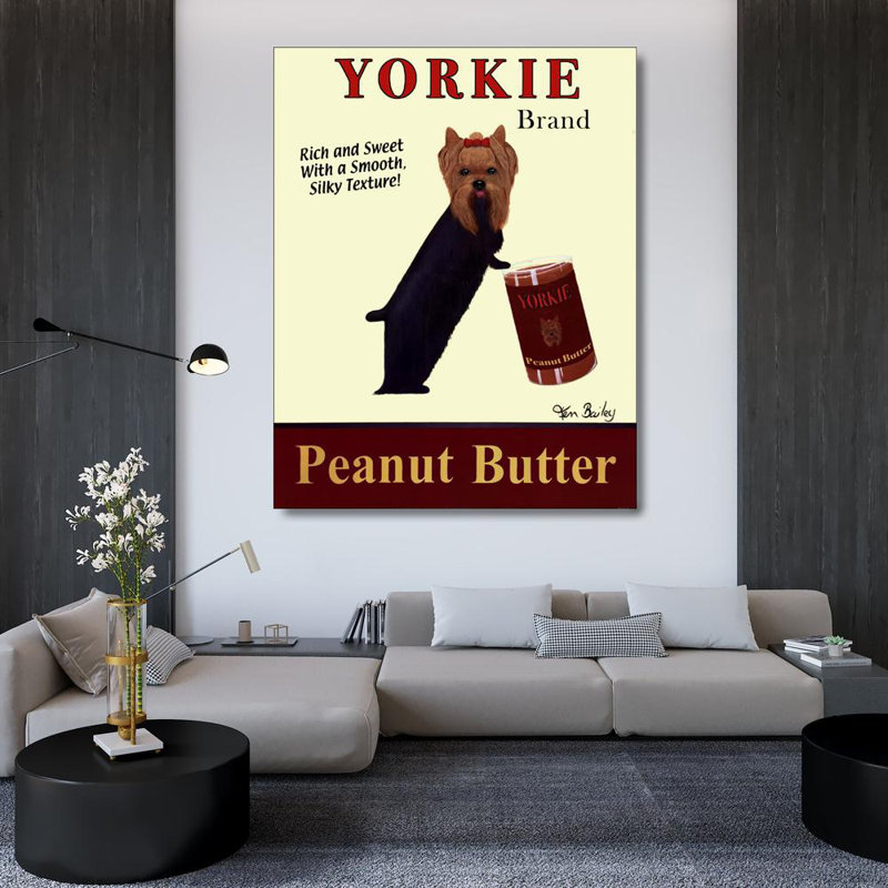Yorkie beurre d'arachide, H 46 po x l 36 po