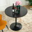 Table de cuisine 31,5 "ronde moderne avec base piédestal pour salle à manger, café-96897777