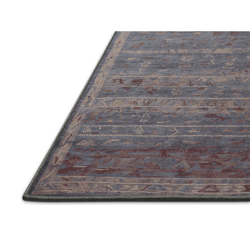 Tapis rose soyeux et moelleux, Rond 8 pi
