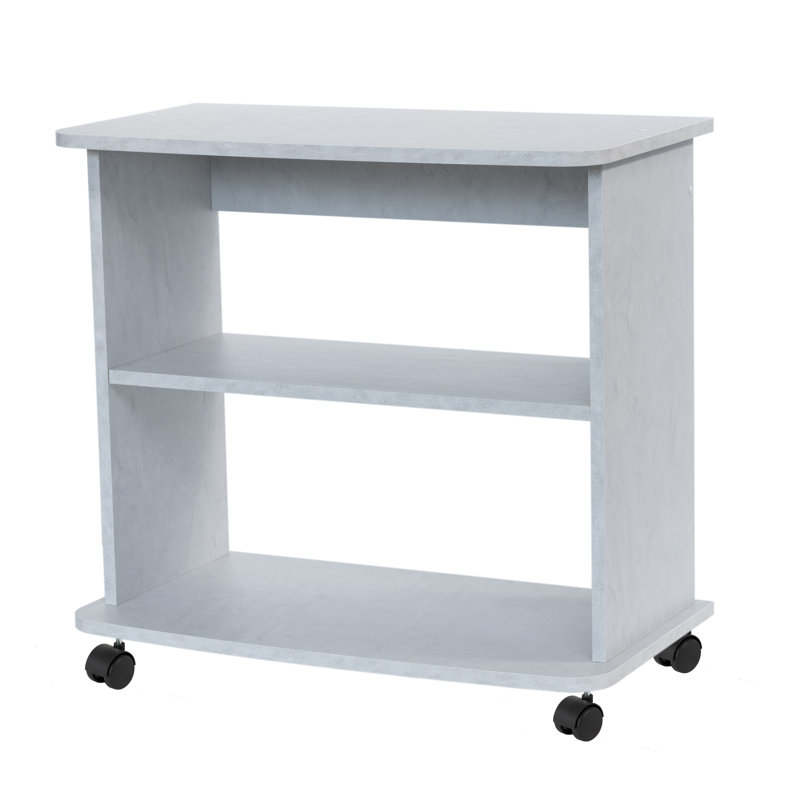 Drane 75cm Console Table, White Concrete