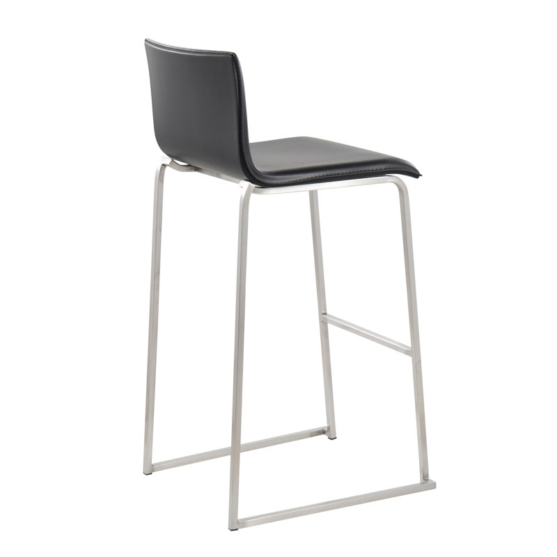 Tabouret Middlebrook, Noir, Acier inoxydable, Tabouret de bar (siège d'une hauteur de 30 po)