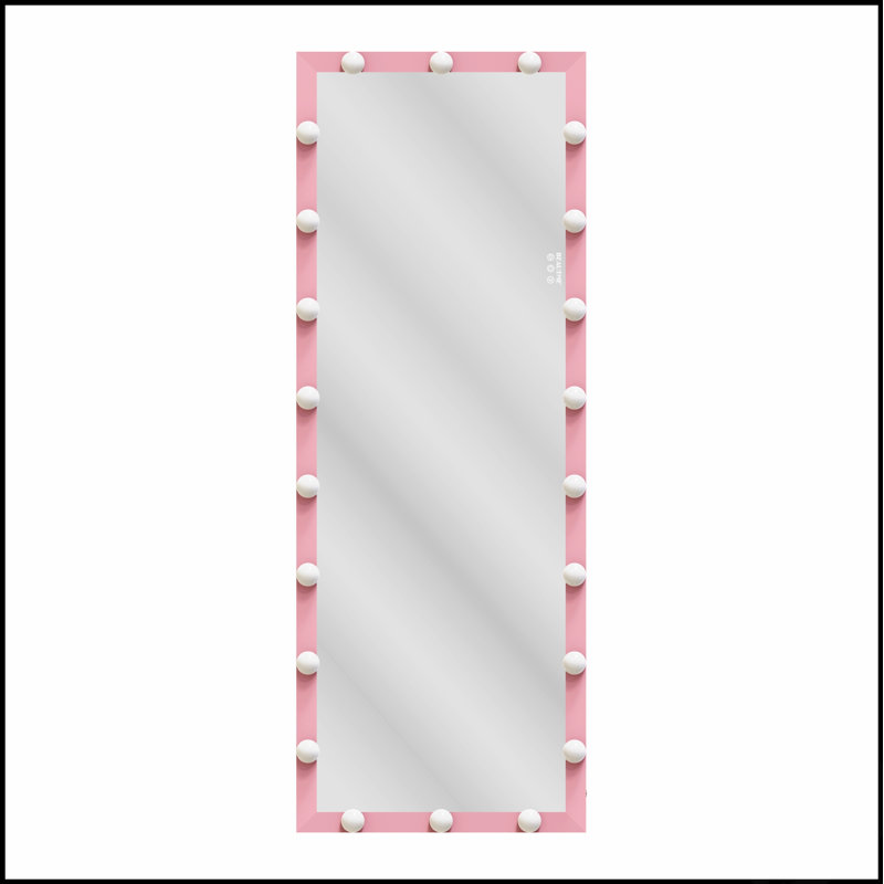 Wall Standing Full Length LED Mirror With Adjustable Lighting And Touch Control For Bedrooms And Hotels