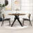 Geraro Round Dining Table with Cross Legs
