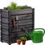 Aakeem Wood Raised Garden Bed-642078589