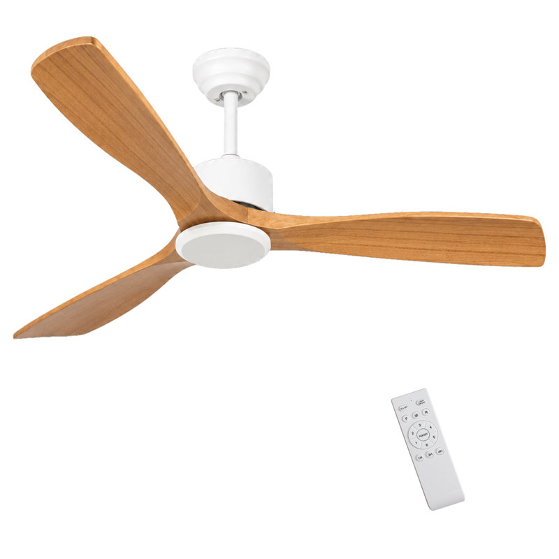 52-Inch Wood Ceiling Fan Without Light