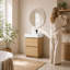 Ensemble de meuble-lavabo 24 po avec lavabo encastré, 2 tiroirs à fermeture en douceur et ensemble de meuble-lavabo en bois d'ingénierie à finition chêne