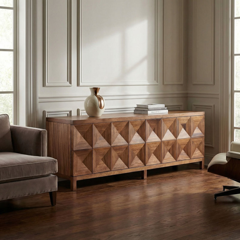Quadrant 4 Door Sideboard, Dark Walnut