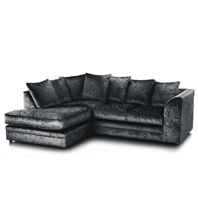 Romelia 3 Seater Velvet Sofa & Chaise