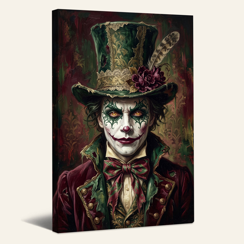 «Green» and Green Face Red Man, 36"H x 24"W