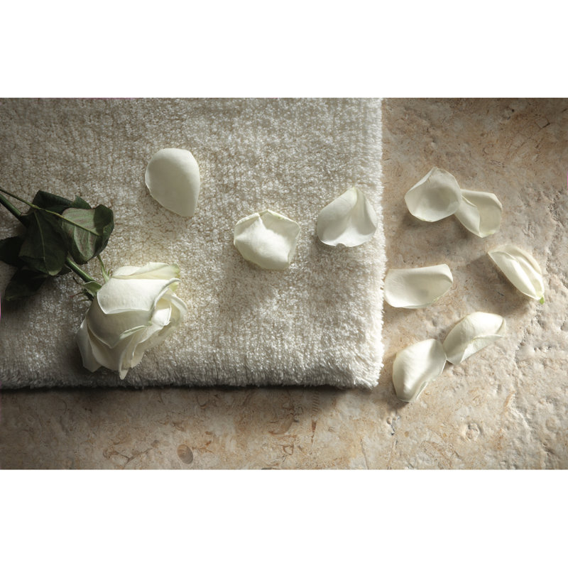 Dithusan Plain Bamboo Bath Mat, Cream, 100cm L x 60cm W