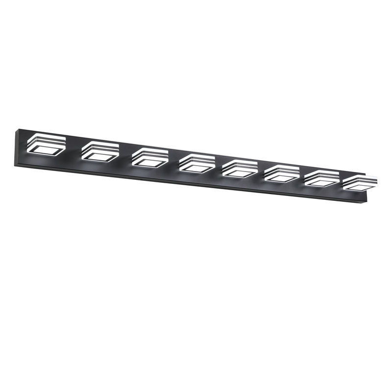 Polyfurniture 8 - Light Dimmable LED Bath Bar, Black