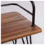 Banc en bois industriel et métal Zion