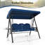 Balancelle de patio 3 places avec auvent avec coussins amovibles et support pour poches latérales-503035558-503035557