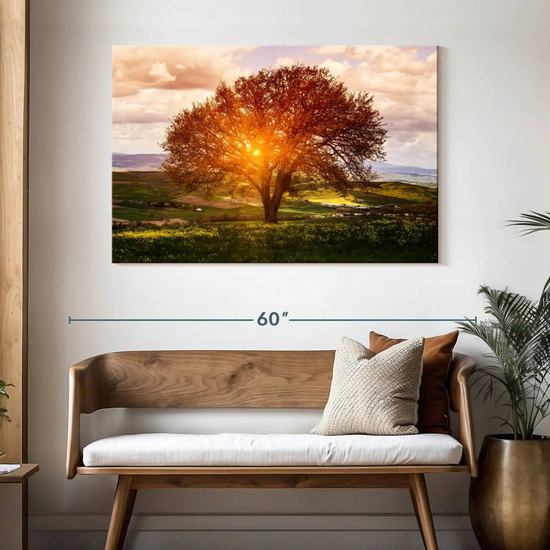 Harnek Sunlit Tuscan Tree, 32" H x 48" W