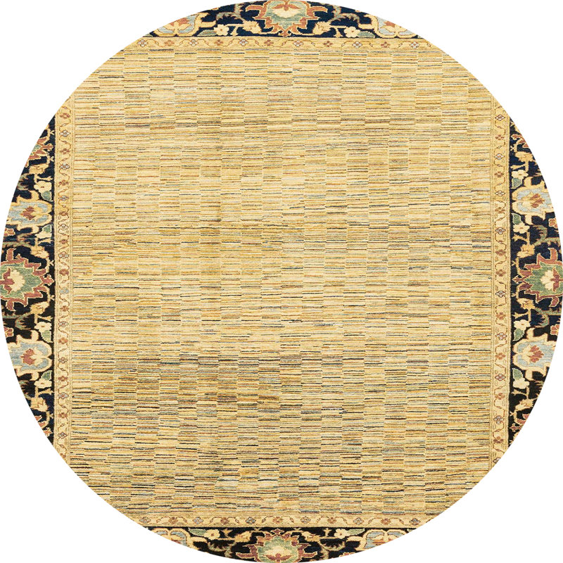 Abstract Indoor Rug, Round 6'