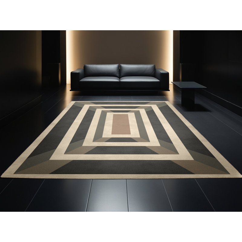 Tapis à carreaux beige lavable à la machine Pavla, 4 x 6