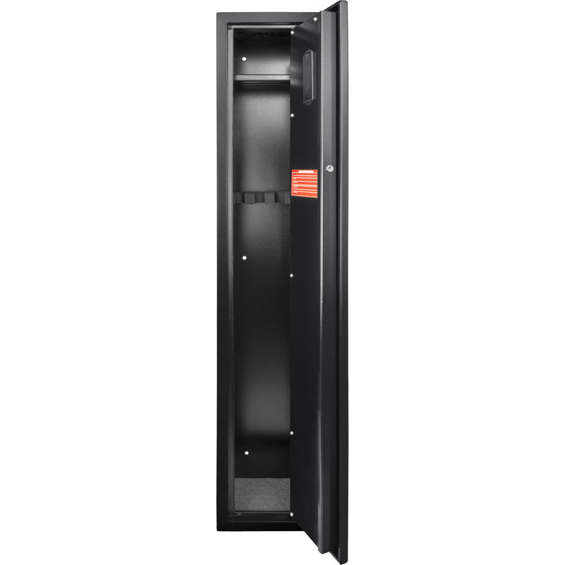 Black Steel Biometric Fingerprint Rifle Safe with Silent Mode
