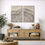 Ensemble de 2 reproductions d'art sur toile encadrées en chêne-124478707-91069561