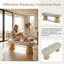 Banc de salle à manger en chenille Oatmeal - capacité de poids 300, aucun assemblage requis, multifonctionnel pour le salon, la chambre à coucher et le vestibule-129159699