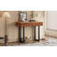 Console moderne en bois massif avec design cannelé et rangement-694060735