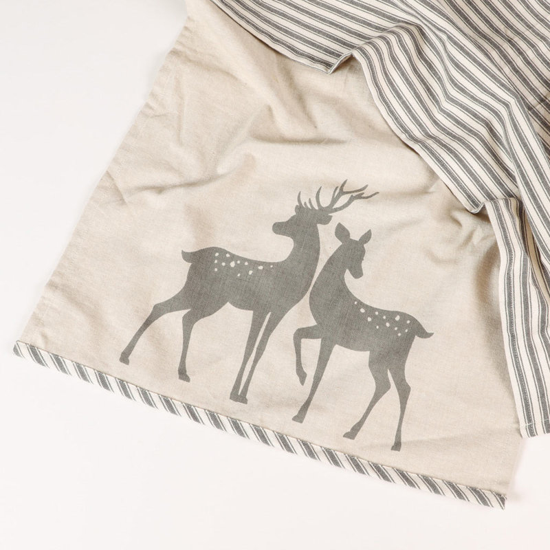 Cotton Stripe Jacquard Kitchen Towel Linen Set