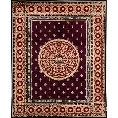 Hand-Knotted High-Quality Red Area Rug