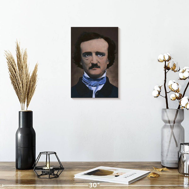 Leisha Edgar Allan Poe, poète américain, H 12 po x l 8 po