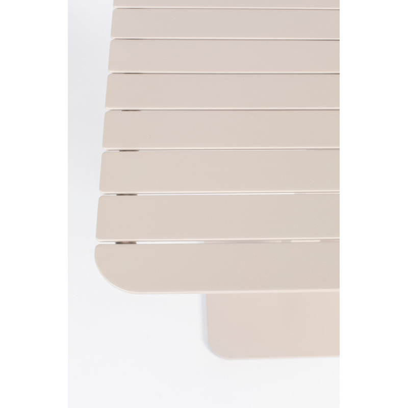 Table bistro en aluminium, Blanc
